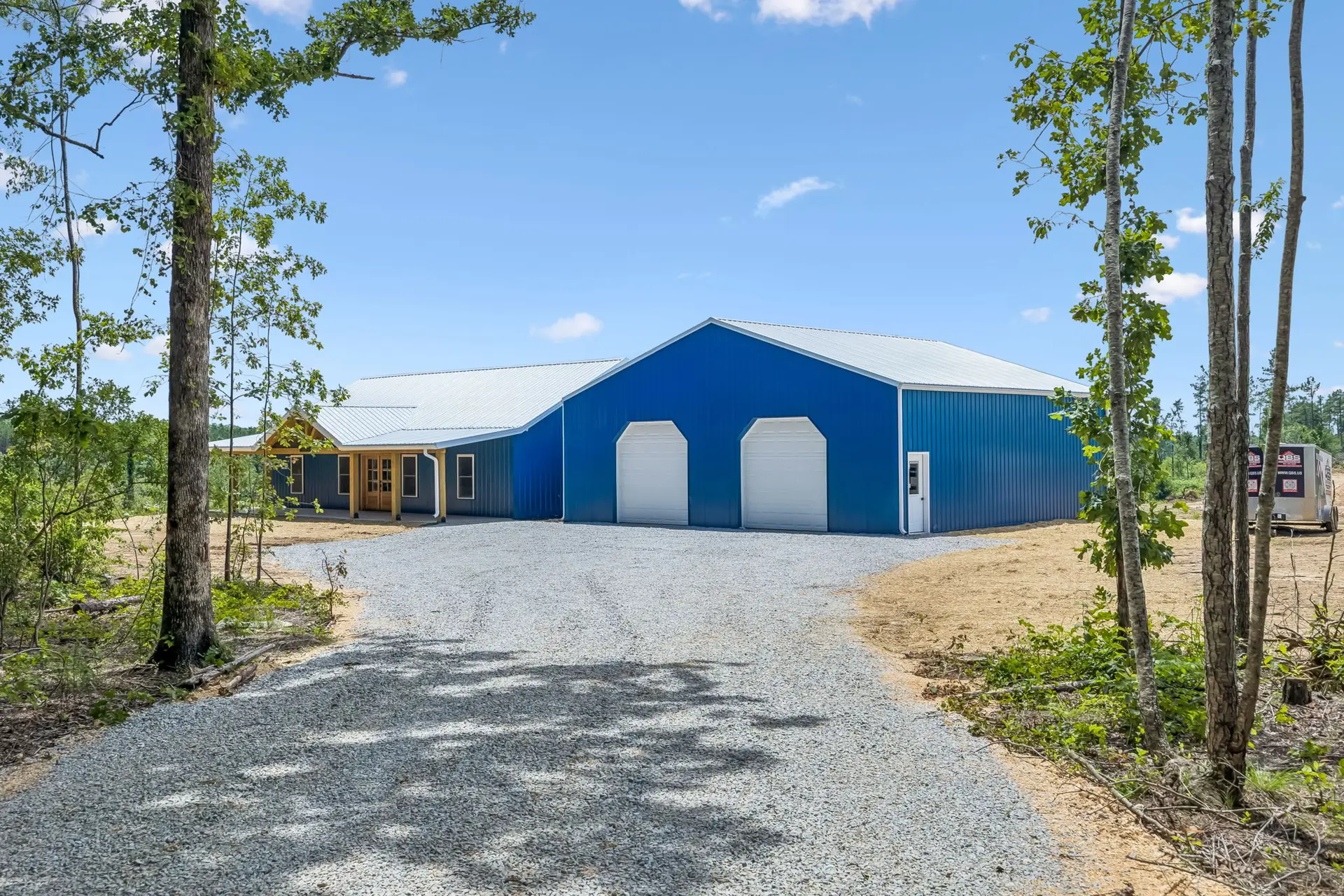 Garage at 1855 Linden Hwy, a barndominium in Hohenwald, Tennessee
