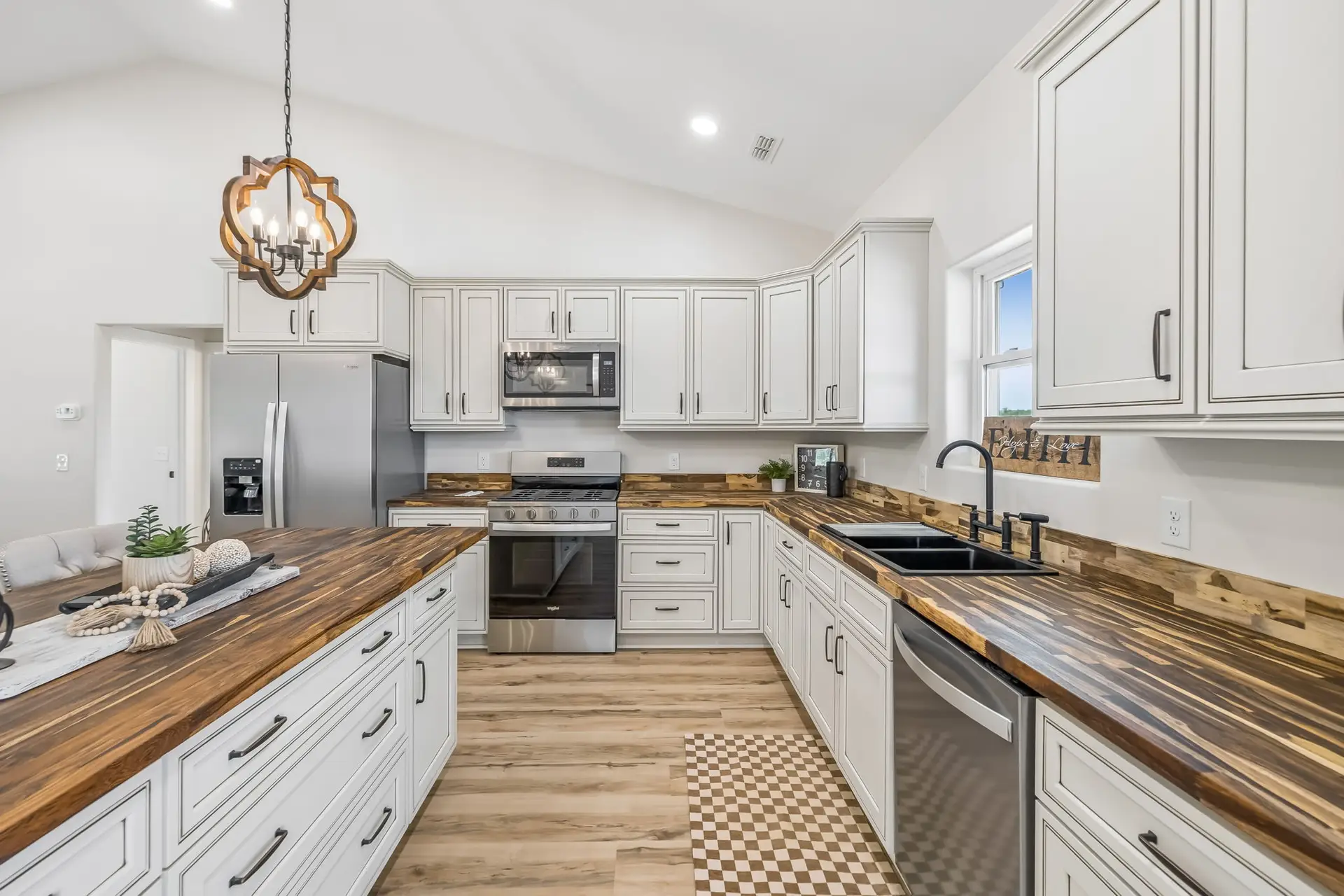Kitchen at 1855 Linden Hwy, a barndominium in Hohenwald, Tennessee