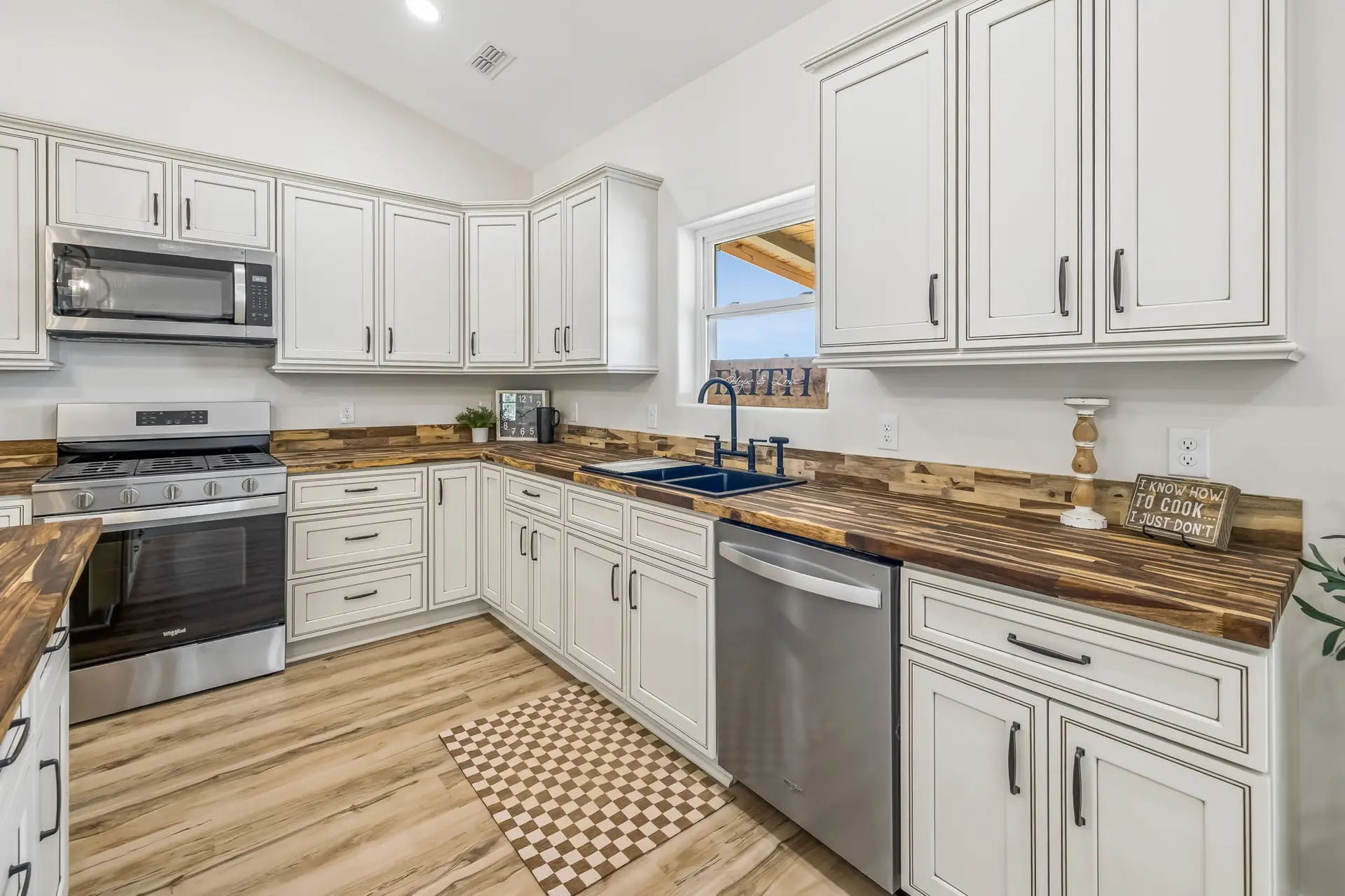 Kitchen at 1855 Linden Hwy, a barndominium in Hohenwald, Tennessee