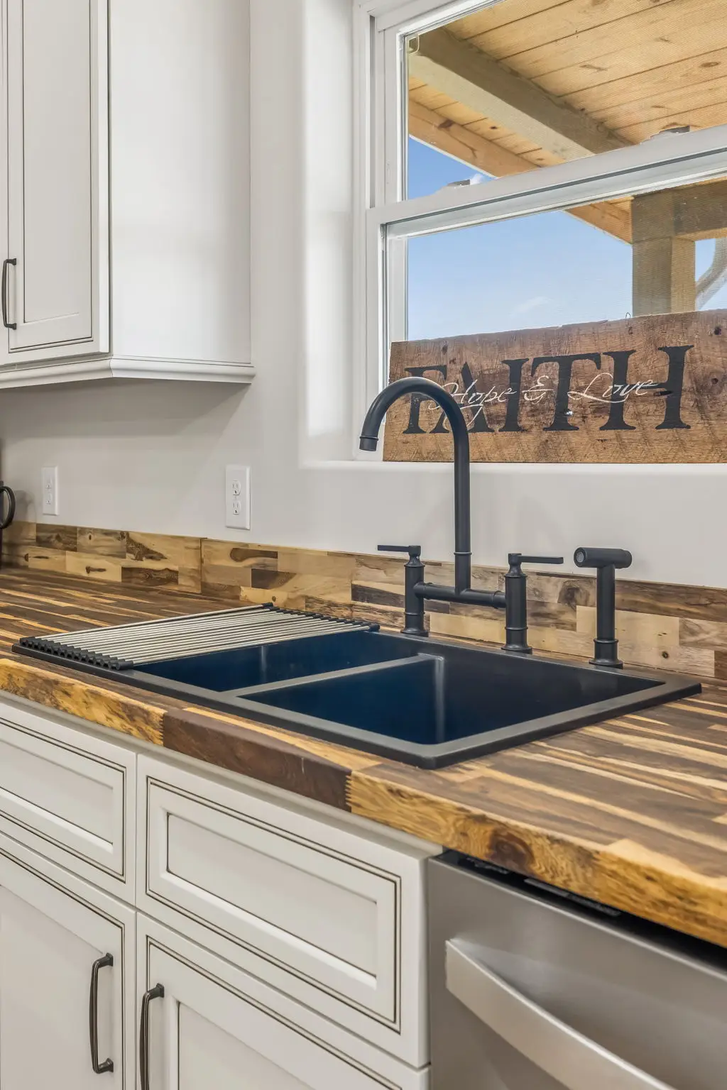 Kitchen sink at 1855 Linden Hwy, a barndominium in Hohenwald, Tennessee