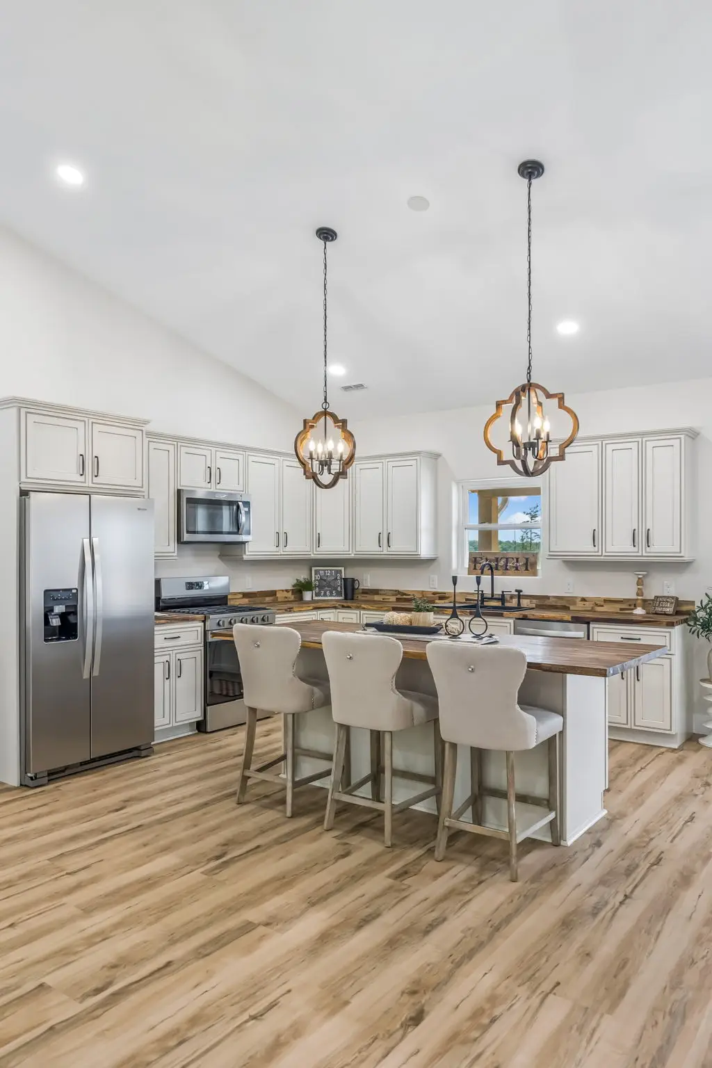Kitchen vertical at 1855 Linden Hwy, a barndominium in Hohenwald, Tennessee