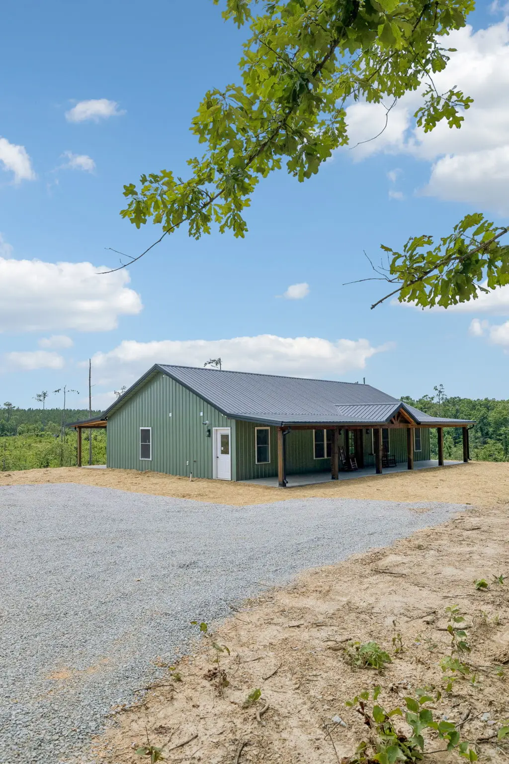 Approach vertical at 1919 Linden Hwy, a barndominium in Hohenwald, Tennessee