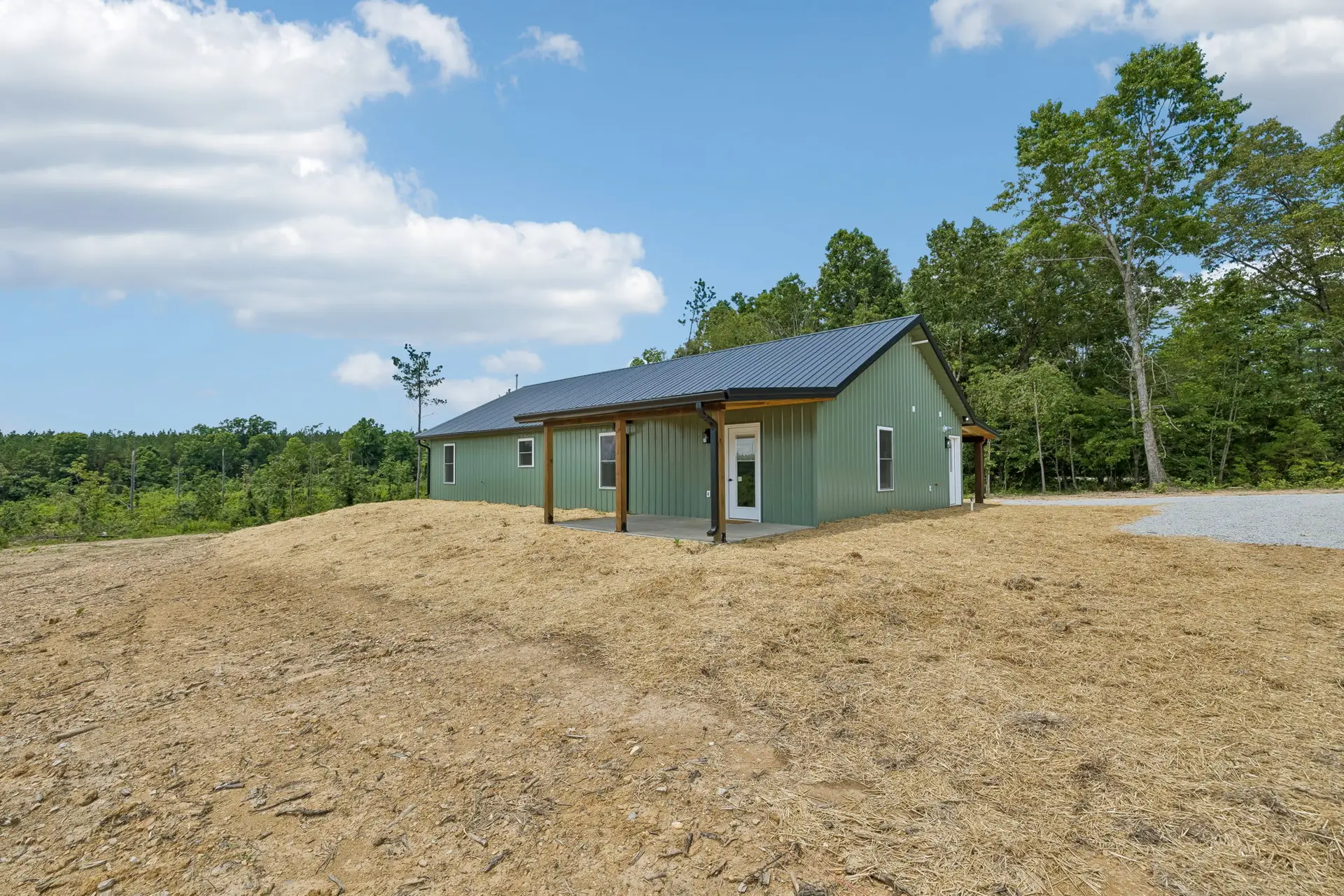 Exterior rear at 1919 Linden Hwy, a barndominium in Hohenwald, Tennessee