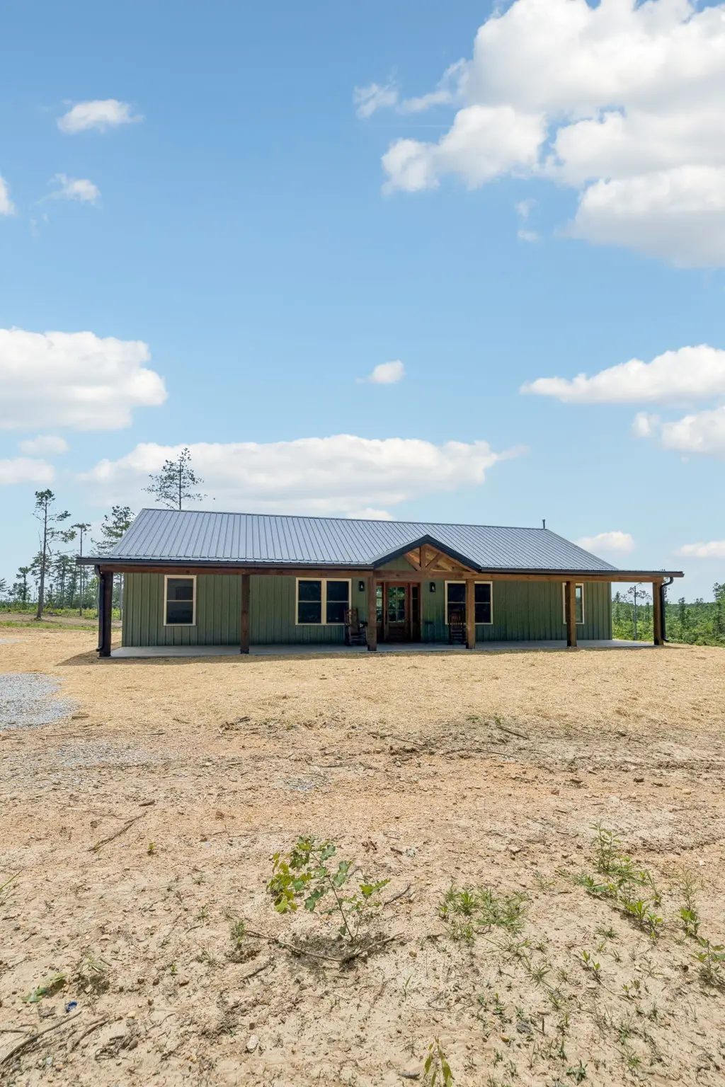 Exterior vertical at 1919 Linden Hwy, a barndominium in Hohenwald, Tennessee