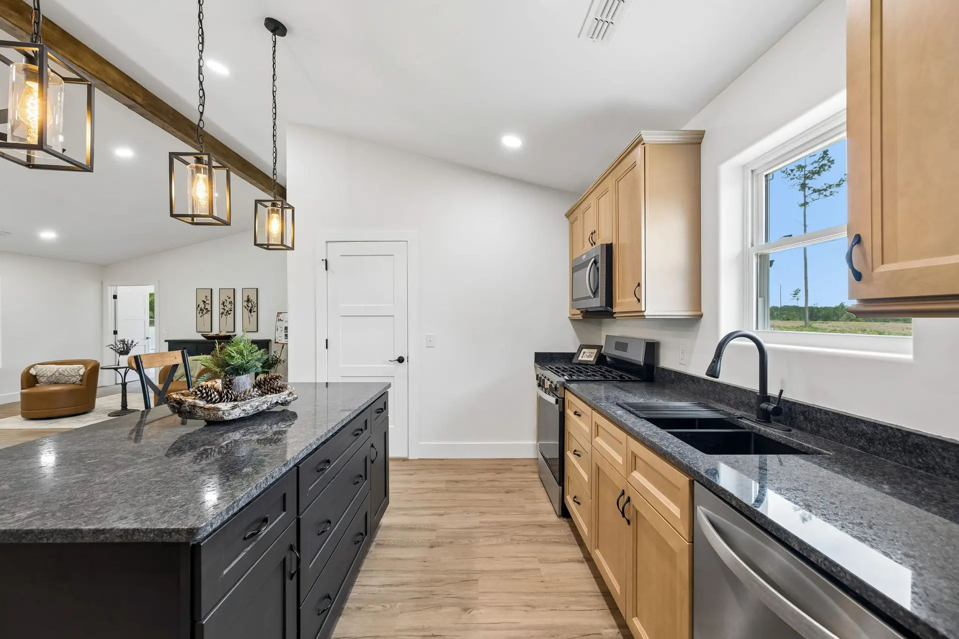 Kitchen at 1919 Linden Hwy, a barndominium in Hohenwald, Tennessee