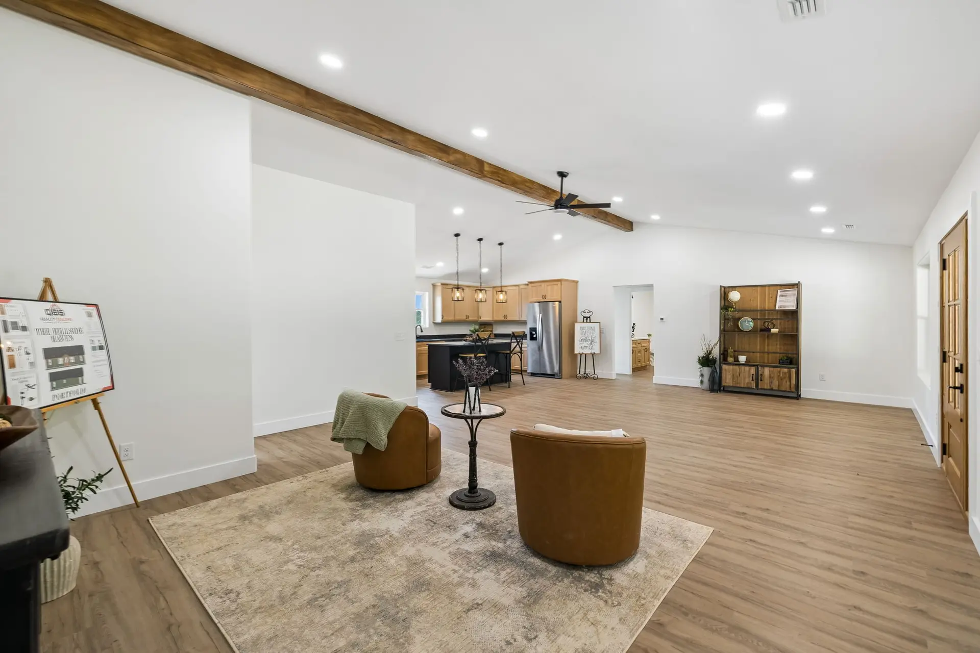 Living room at 1919 Linden Hwy, a barndominium in Hohenwald, Tennessee