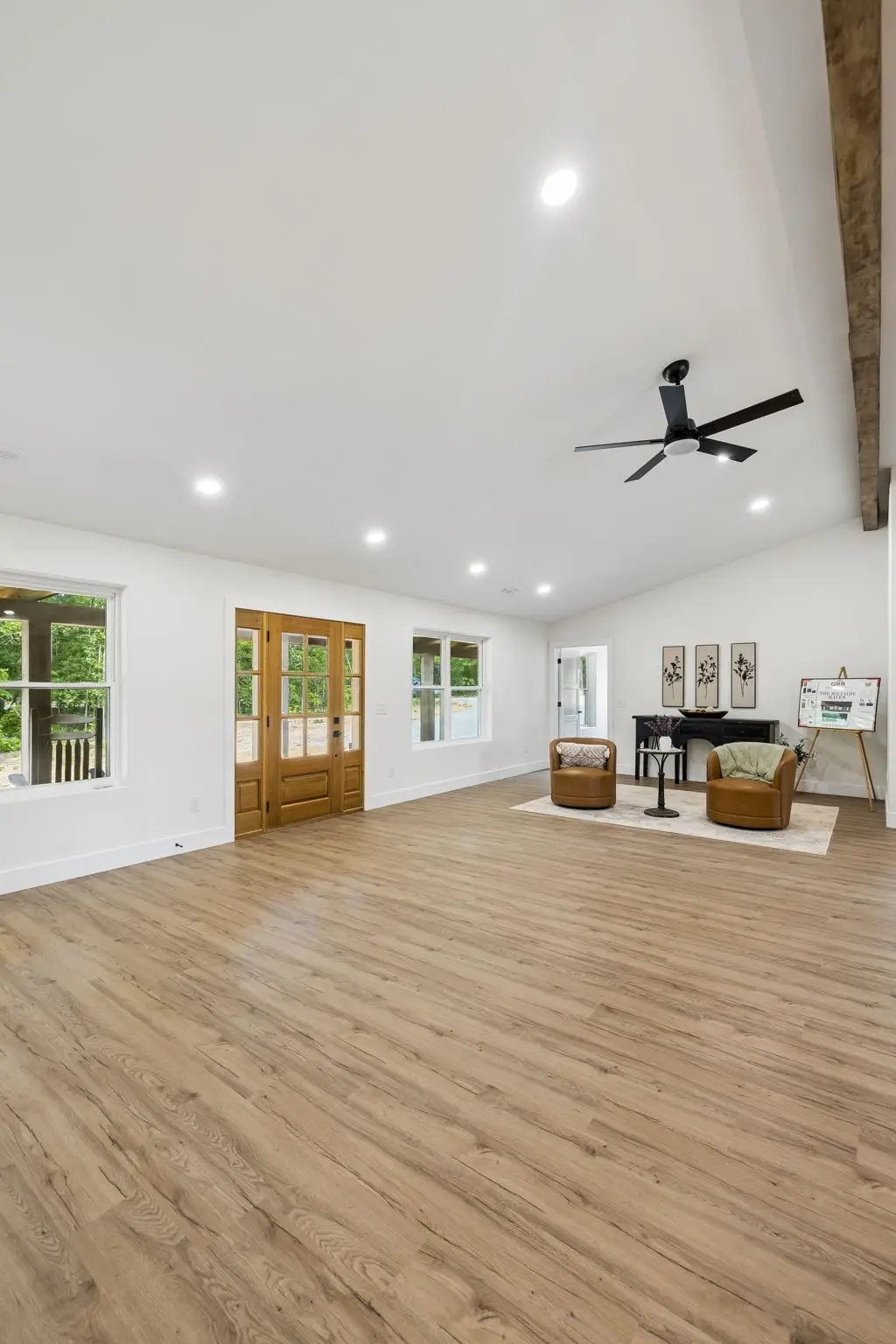 Living room vertical at 1919 Linden Hwy, a barndominium in Hohenwald, Tennessee