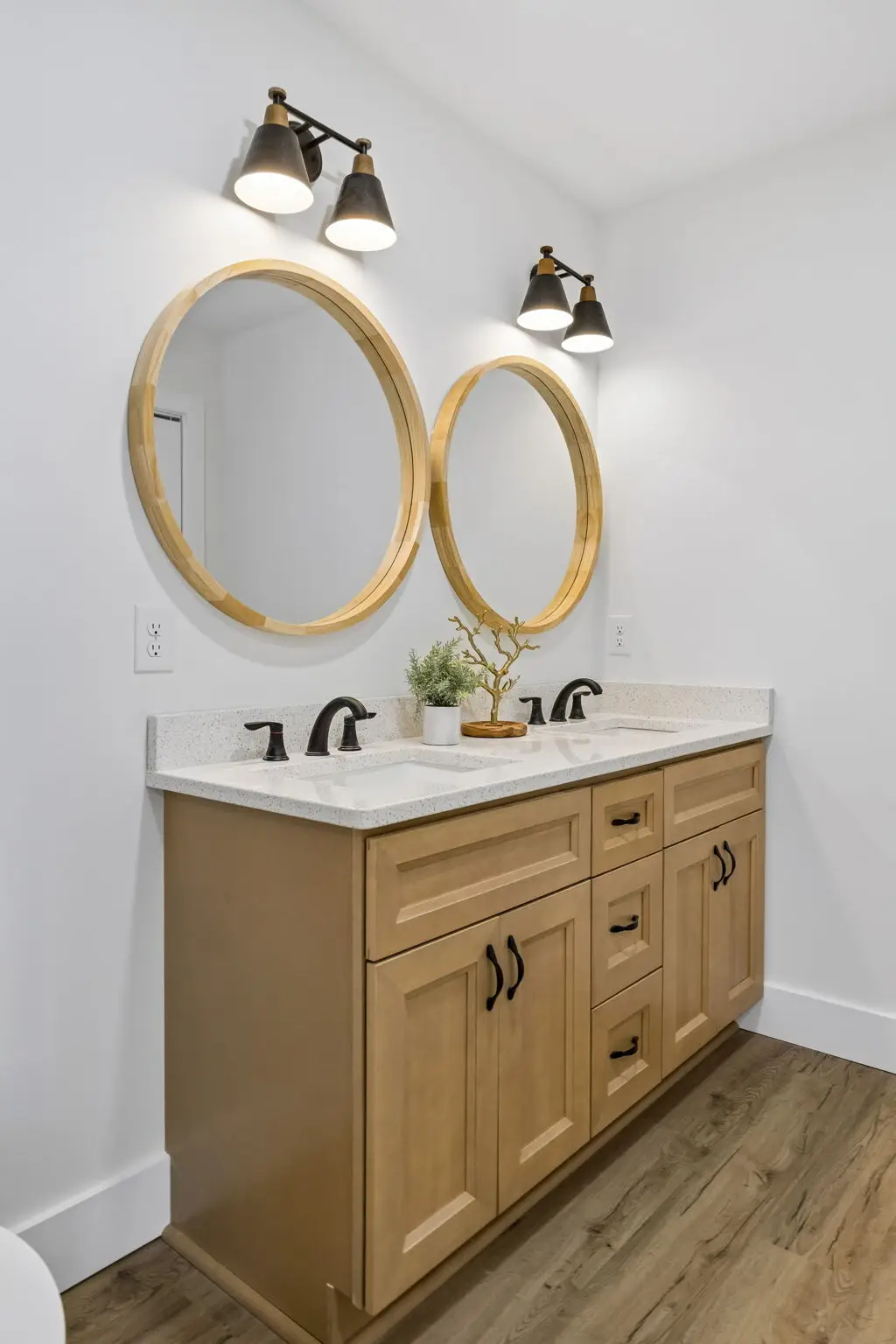 Master bathroom vertical at 1919 Linden Hwy, a barndominium in Hohenwald, Tennessee