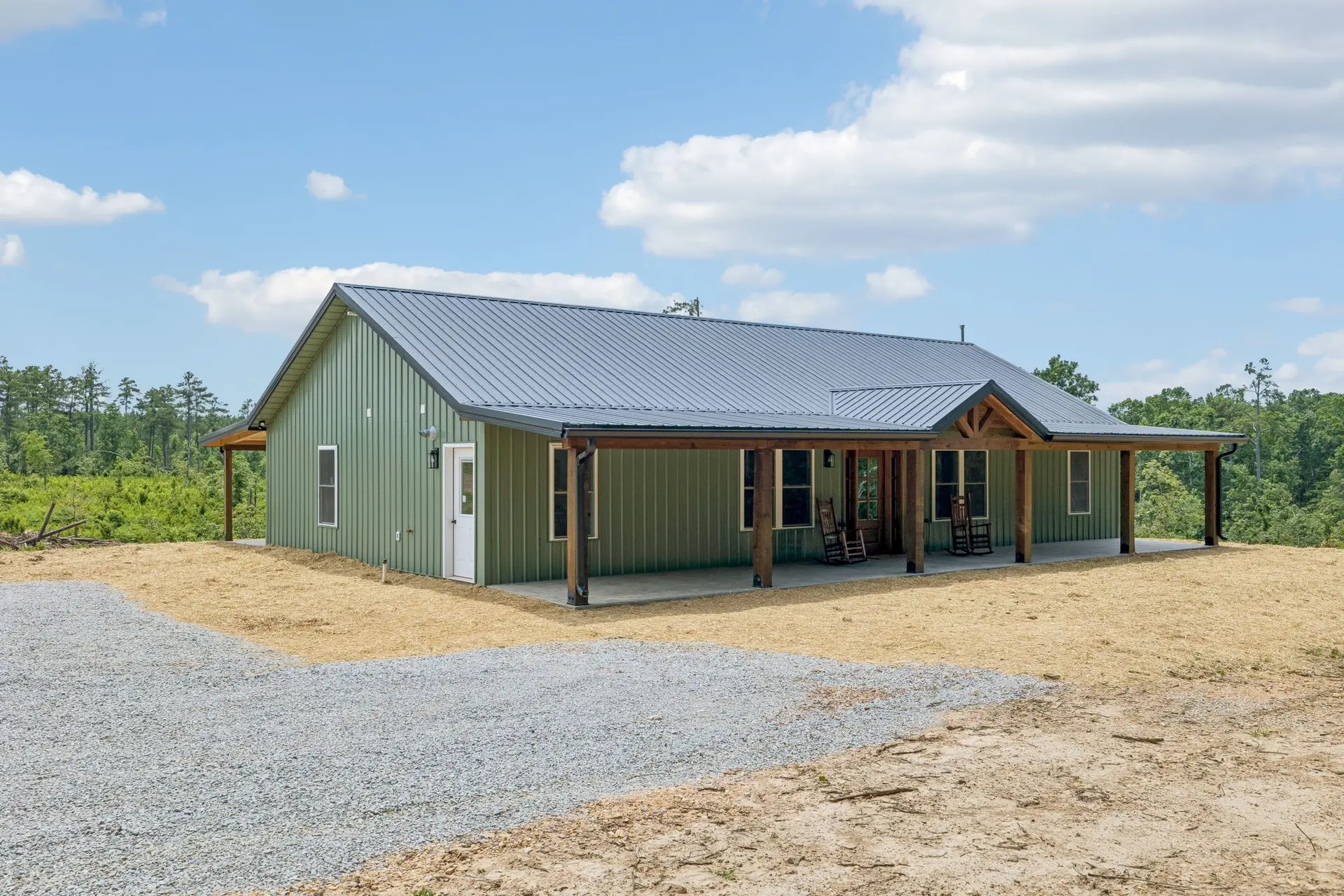 Side exterior at 1919 Linden Hwy, a barndominium in Hohenwald, Tennessee