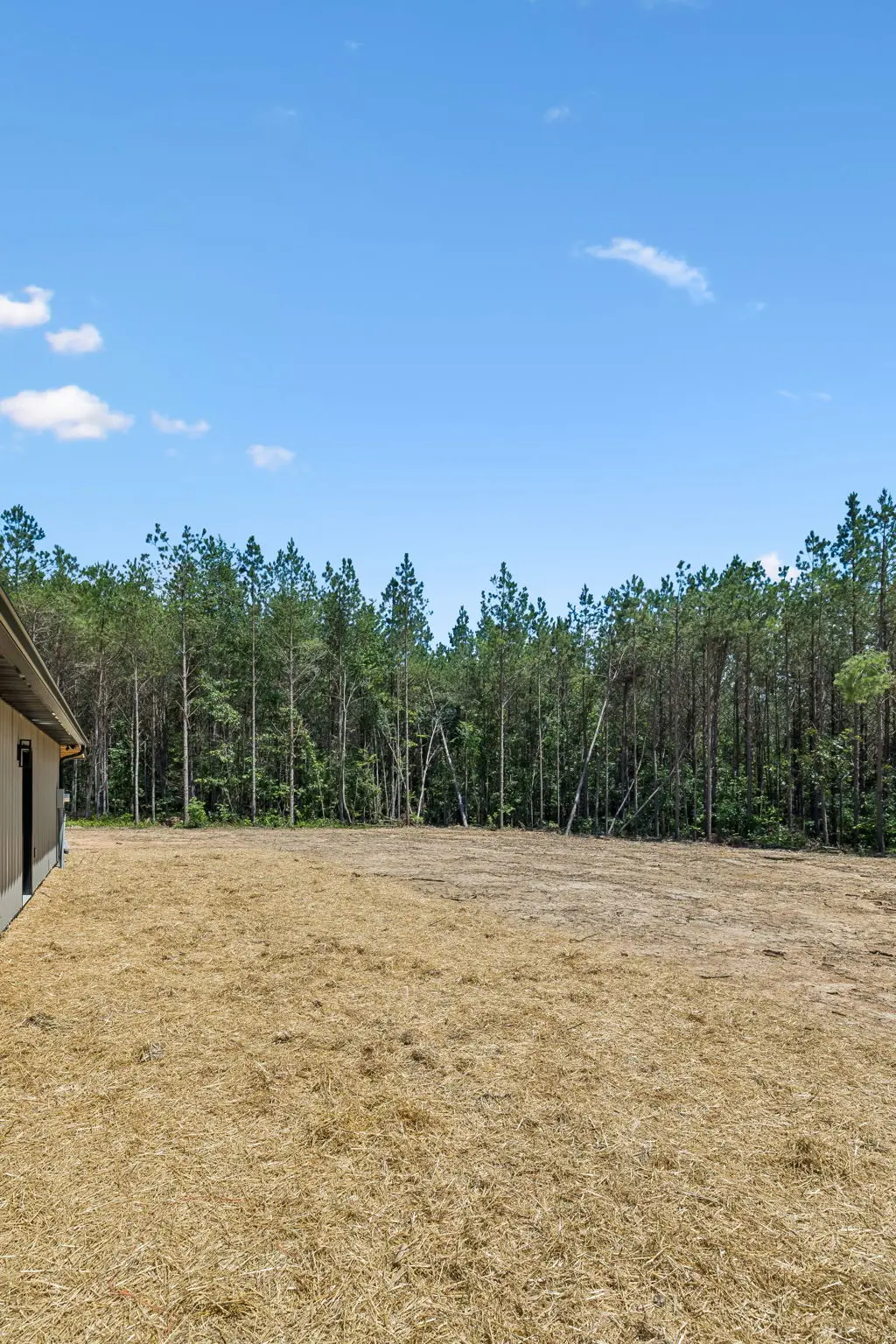 Backyard vertical at 1975 Linden Hwy, a barndominium in Hohenwald, Tennessee