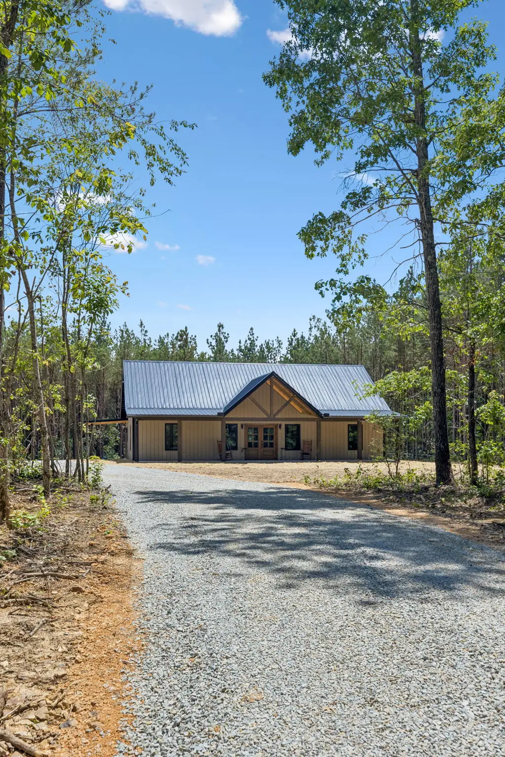 Driveway vertical at 1975 Linden Hwy, a barndominium in Hohenwald, Tennessee