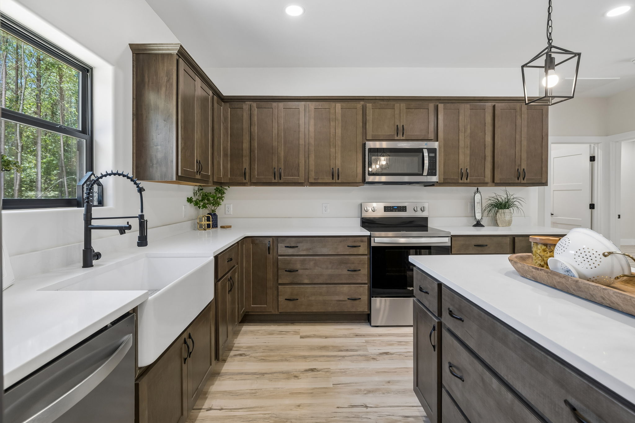 Kitchen at 1975 Linden Hwy, a barndominium in Hohenwald, Tennessee
