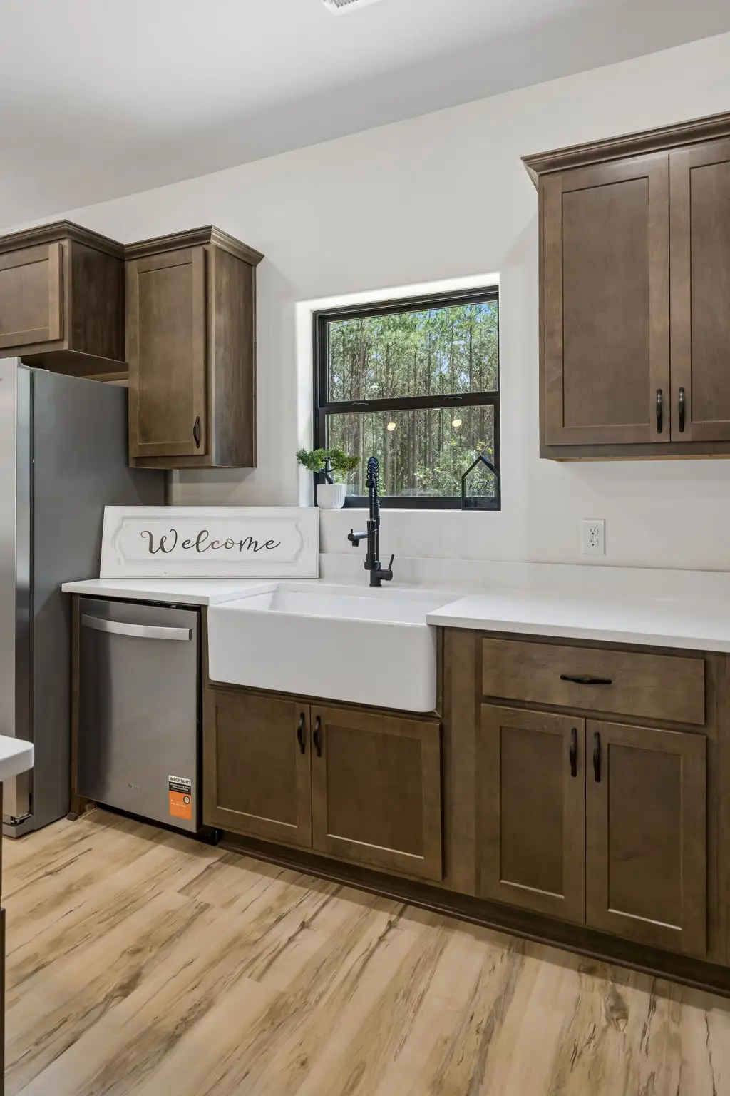 Kitchen sink vertical at 1975 Linden Hwy, a barndominium in Hohenwald, Tennessee