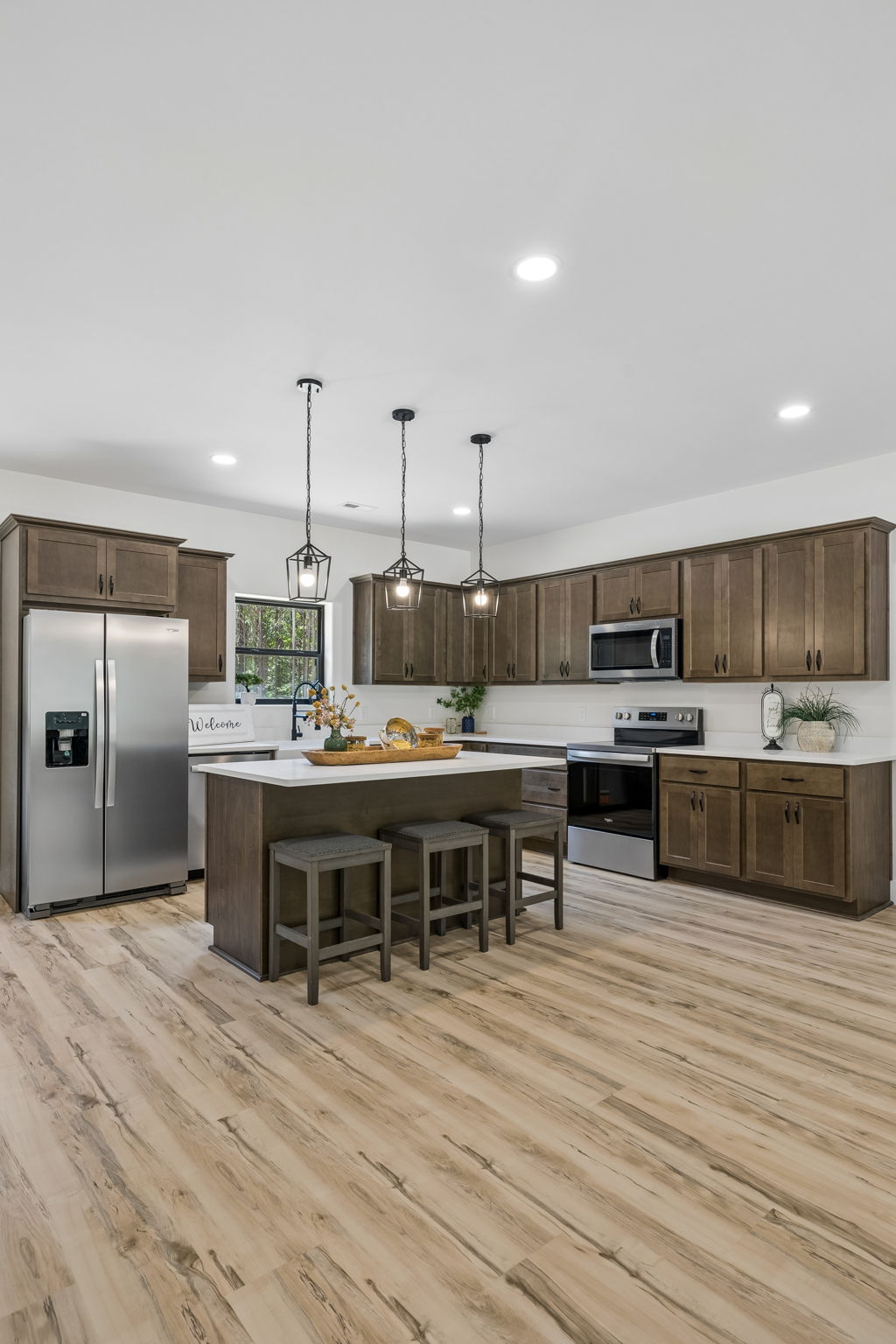 Kitchen vertical at 1975 Linden Hwy, a barndominium in Hohenwald, Tennessee